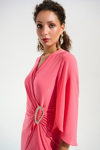 Silky Knit Culotte Jumpsuit Paradise Coral - Dresses Boutique B.V.