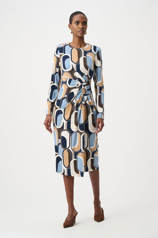 Silky Knit Printed Wrap Dress - Dresses Boutique B.V.