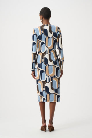 Silky Knit Printed Wrap Dress - Dresses Boutique B.V.