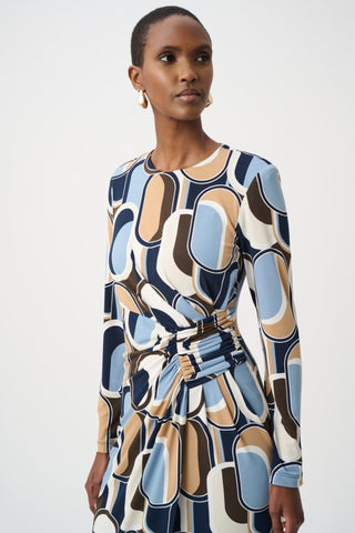Silky Knit Printed Wrap Dress - Dresses Boutique B.V.