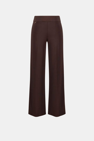 Silky Knit Wide - Leg Pull - On Pants W26 Mocha - Dresses Boutique B.V.
