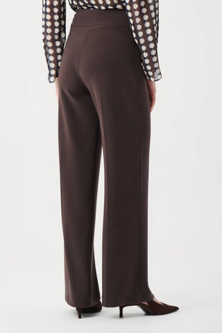 Silky Knit Wide - Leg Pull - On Pants W26 Mocha - Dresses Boutique B.V.