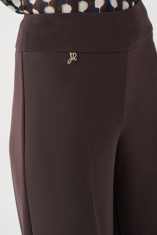 Silky Knit Wide - Leg Pull - On Pants W26 Mocha - Dresses Boutique B.V.