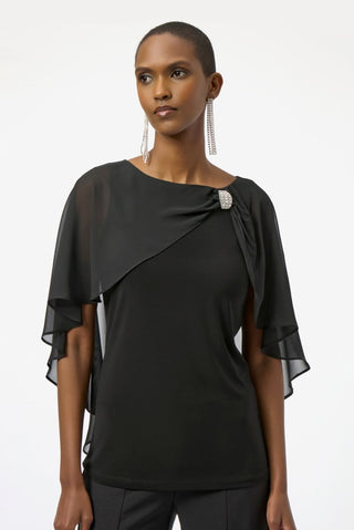 Silky cape top - Dresses Boutique B.V.
