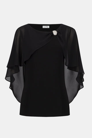 Silky cape top - Dresses Boutique B.V.