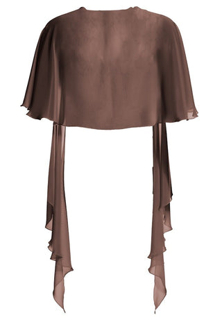 Stole chiffon Chocolate Brown - Dresses Boutique B.V.