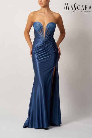 Tie back jersey Airforce - Dresses Boutique B.V.