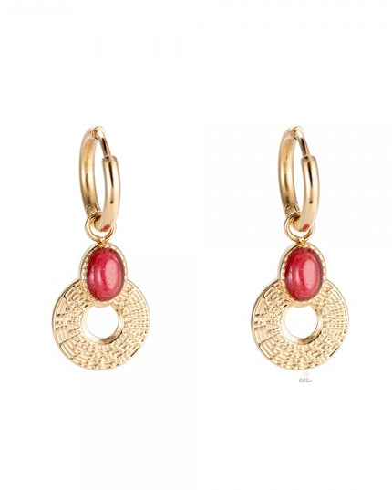 Dottilove - Cassidy earring Red - Accessoires - OneSize - Dresses Boutique jurkenwinkel Sittard
