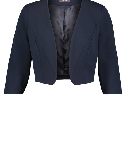 Vera Mont - Crepe blazer bolero Navy - Blazers & Boleros - 38 - Dresses Boutique jurkenwinkel Sittard