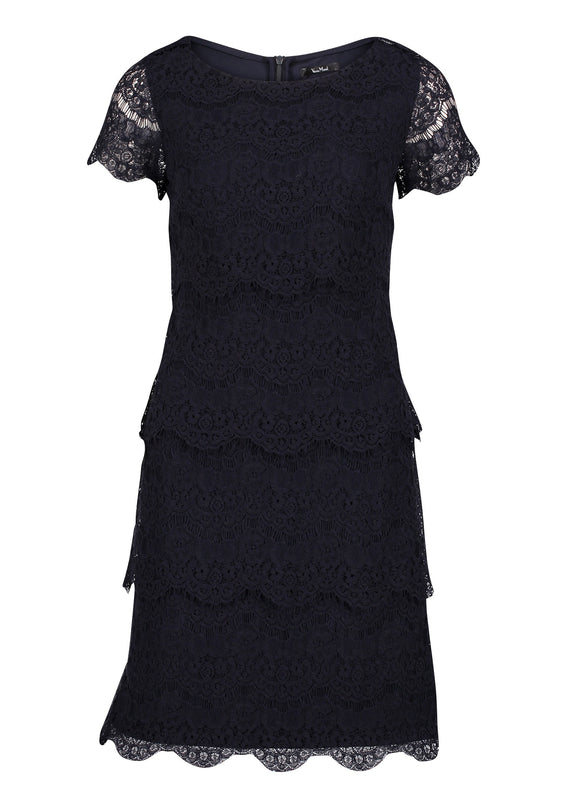 Vera Mont - Fabienne lace dress - Jurken - 36 / Nightsky - Dresses Boutique jurkenwinkel Sittard