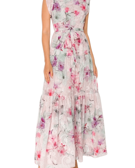 SWING - Maxi pastel jurk - Jurken - 36 / Offwhite - Dresses Boutique jurkenwinkel Sittard